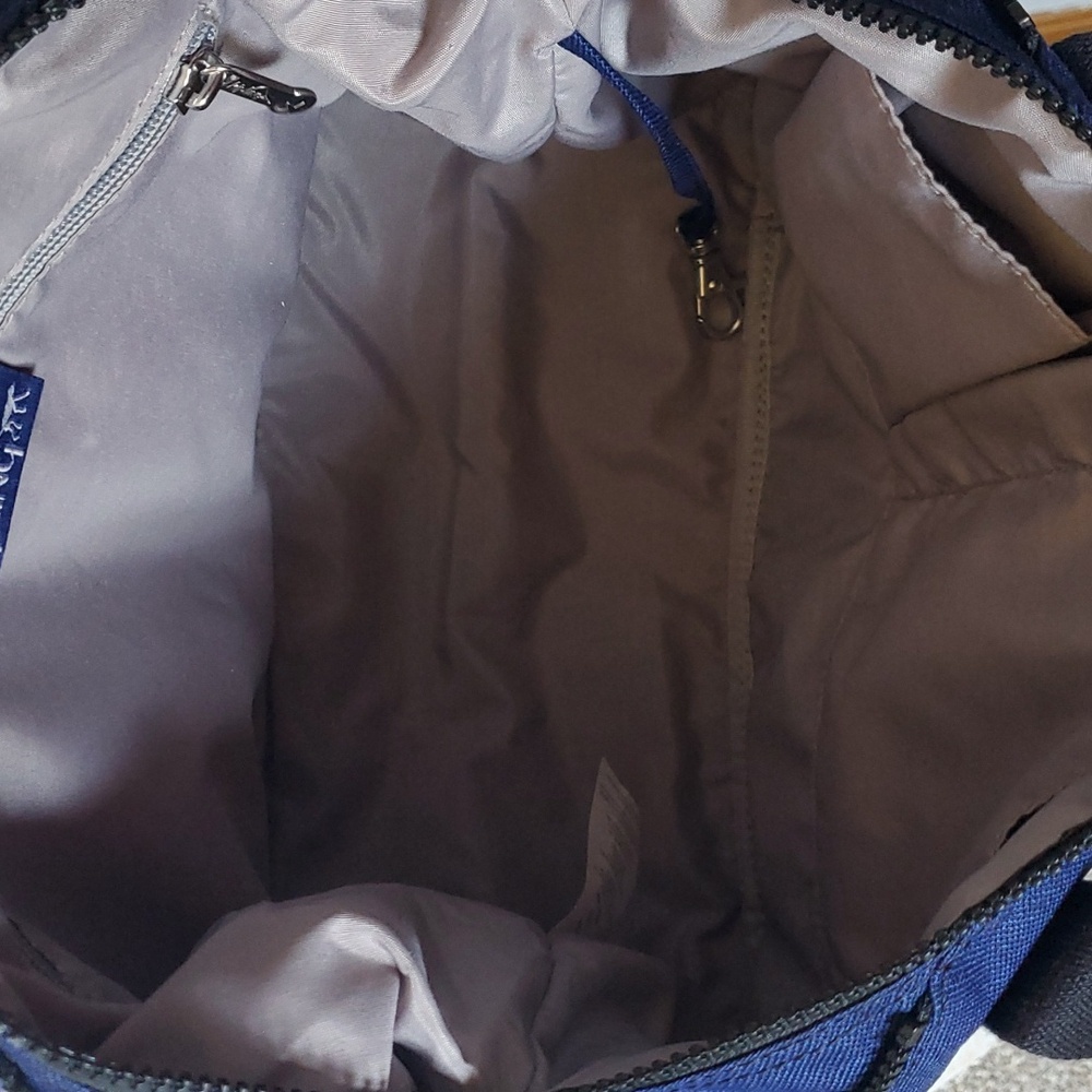 Kipling Art Mini Cotton Indigo Denim Crossbody Satchel - Picture 3 of 8